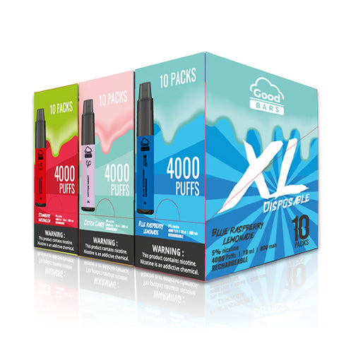 GOOD BARS XL 4000 Puffs Rechargeable Disposable 10 Pack (5%)